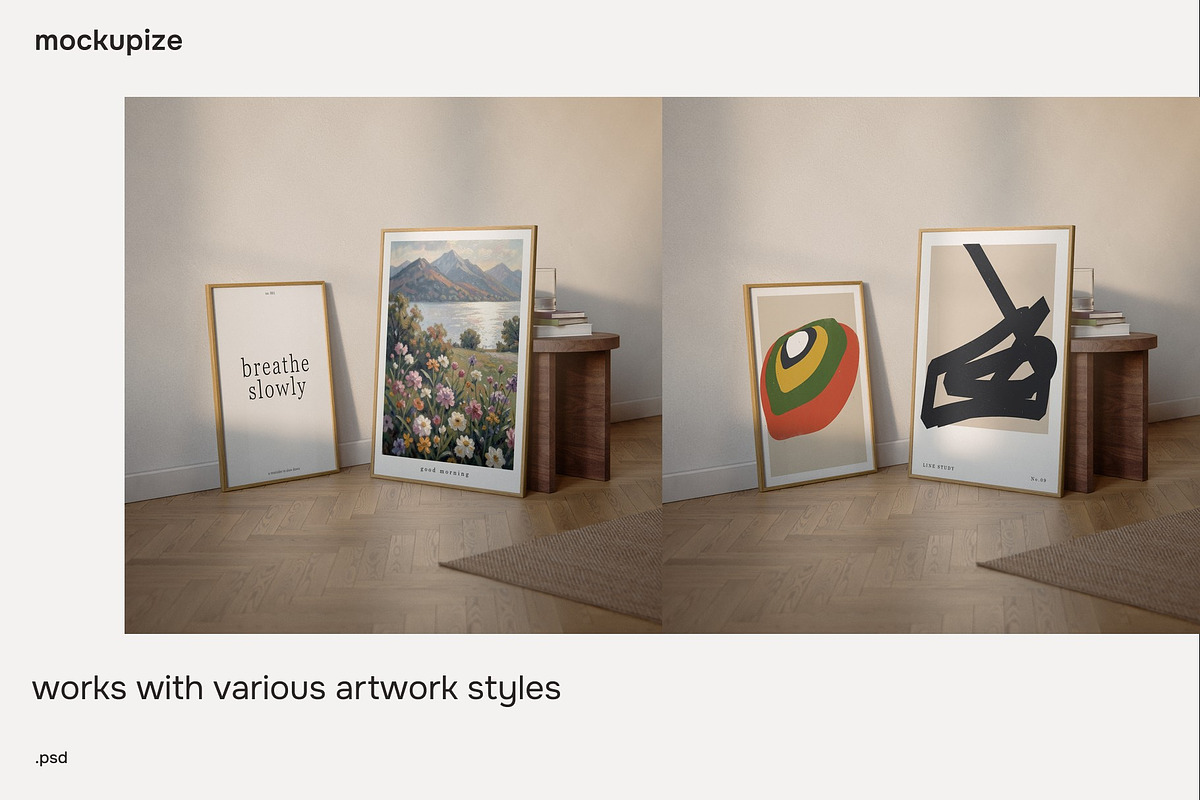 5x7 Two Frame Poster Mockup, a Household Mockup by mockupize (Photo 7 of 7)