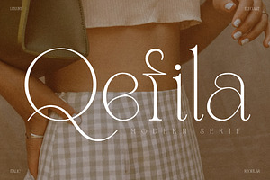 Qefila Modern Serif Font