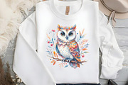 watercolor Bright Owl, an Illustration by DreamCafeArt (Thumbnail 6 of 7)