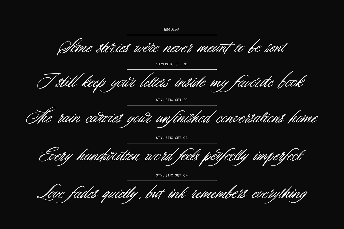 Romantic Romance - Calligraphy Font, a Script Font by VP Fonts (Photo 19 of 21)