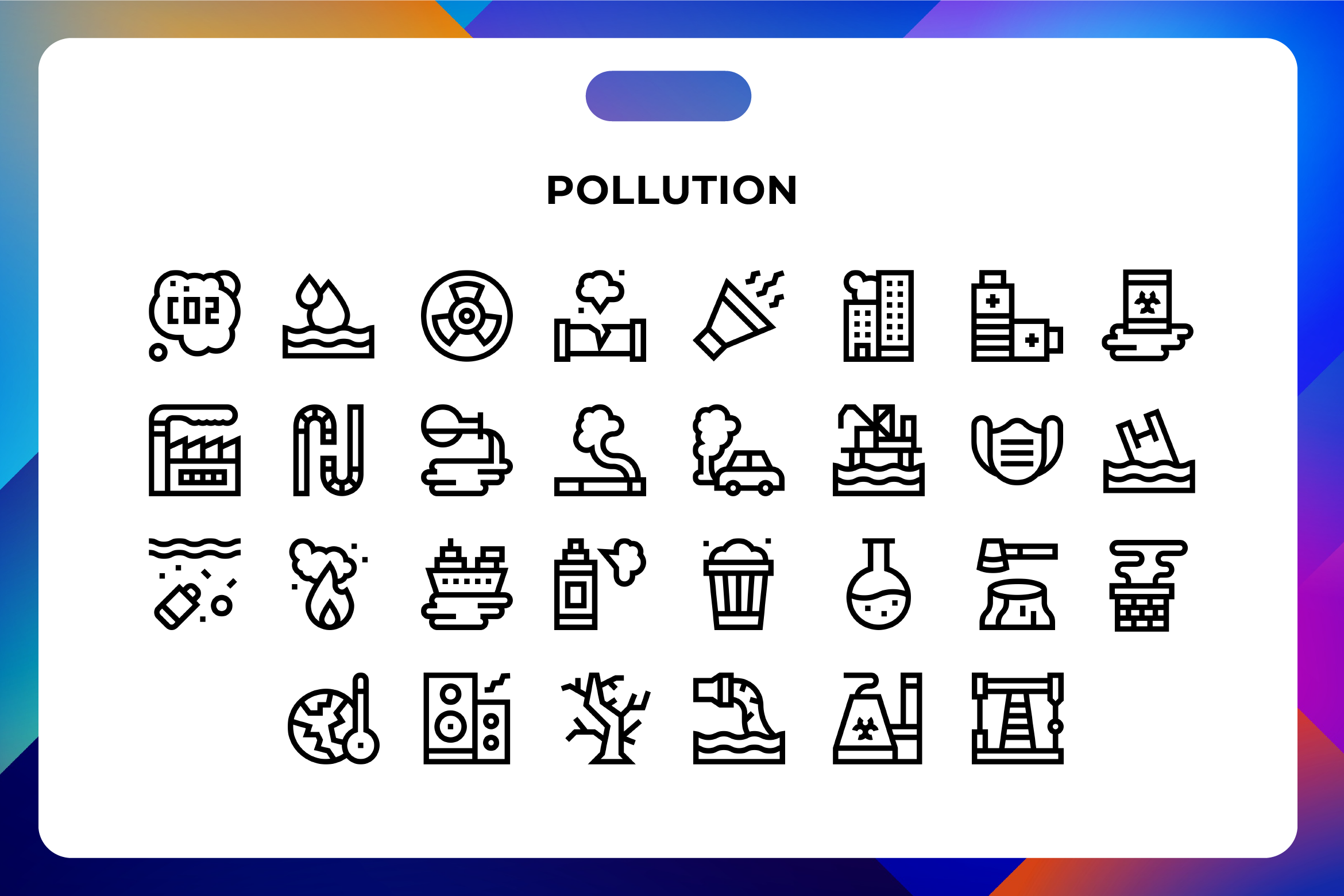 Pollution Icons, an Icon by Wencory