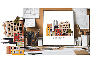 Vintage city buildings, an Object Illustration by Luamor (Thumbnail 1 of 8)