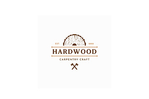 Retro vintage wood Logo design., a Branding & Logo Template by LOGOCREATIVE