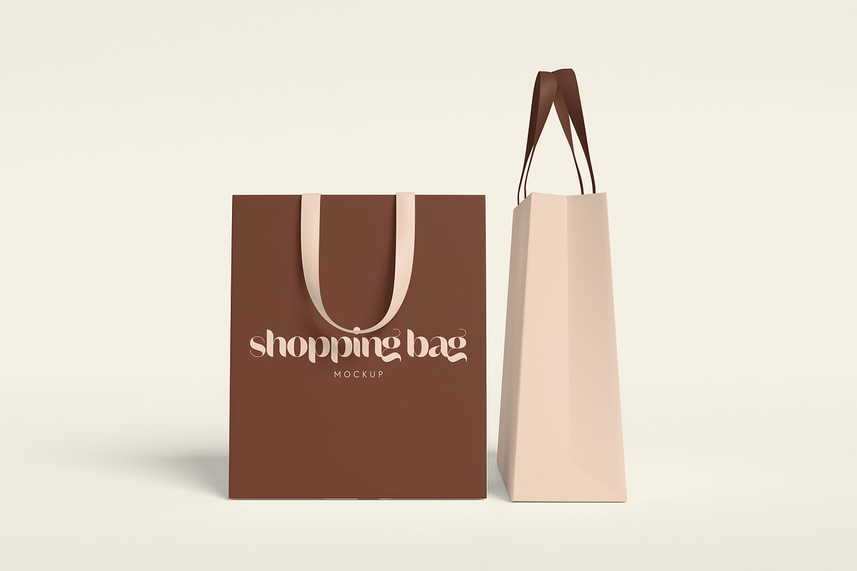 Shopping Bag Mockup, an Advertising Mockup by xavier_studio (Photo 2 of 5)