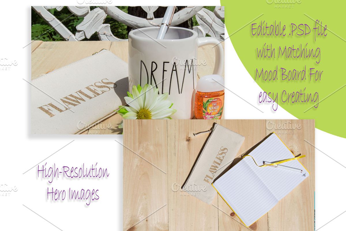 Flawless Dream Instagram Bundle, a Social Media Template by lovemyHappyVibes (Photo 4 of 6)