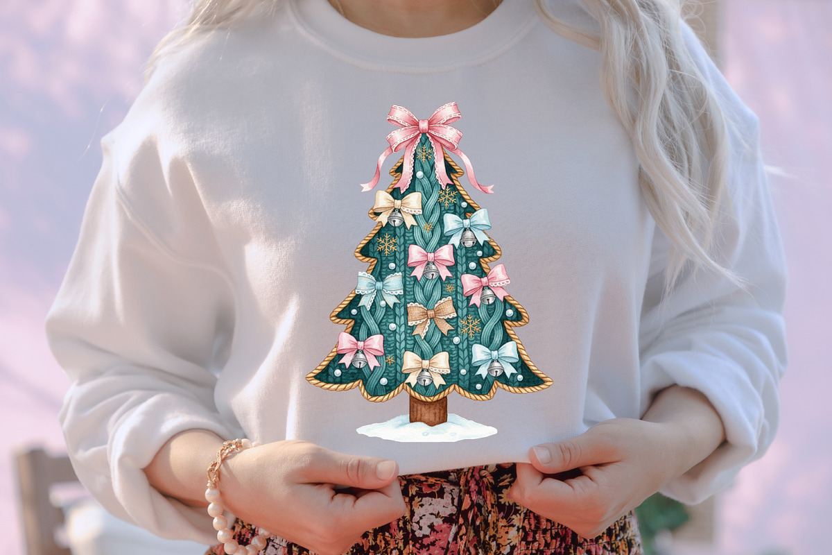 Coquette Crochet Yarn Christmas Tree, an Illustration by designcity5 (Photo 8 of 8)