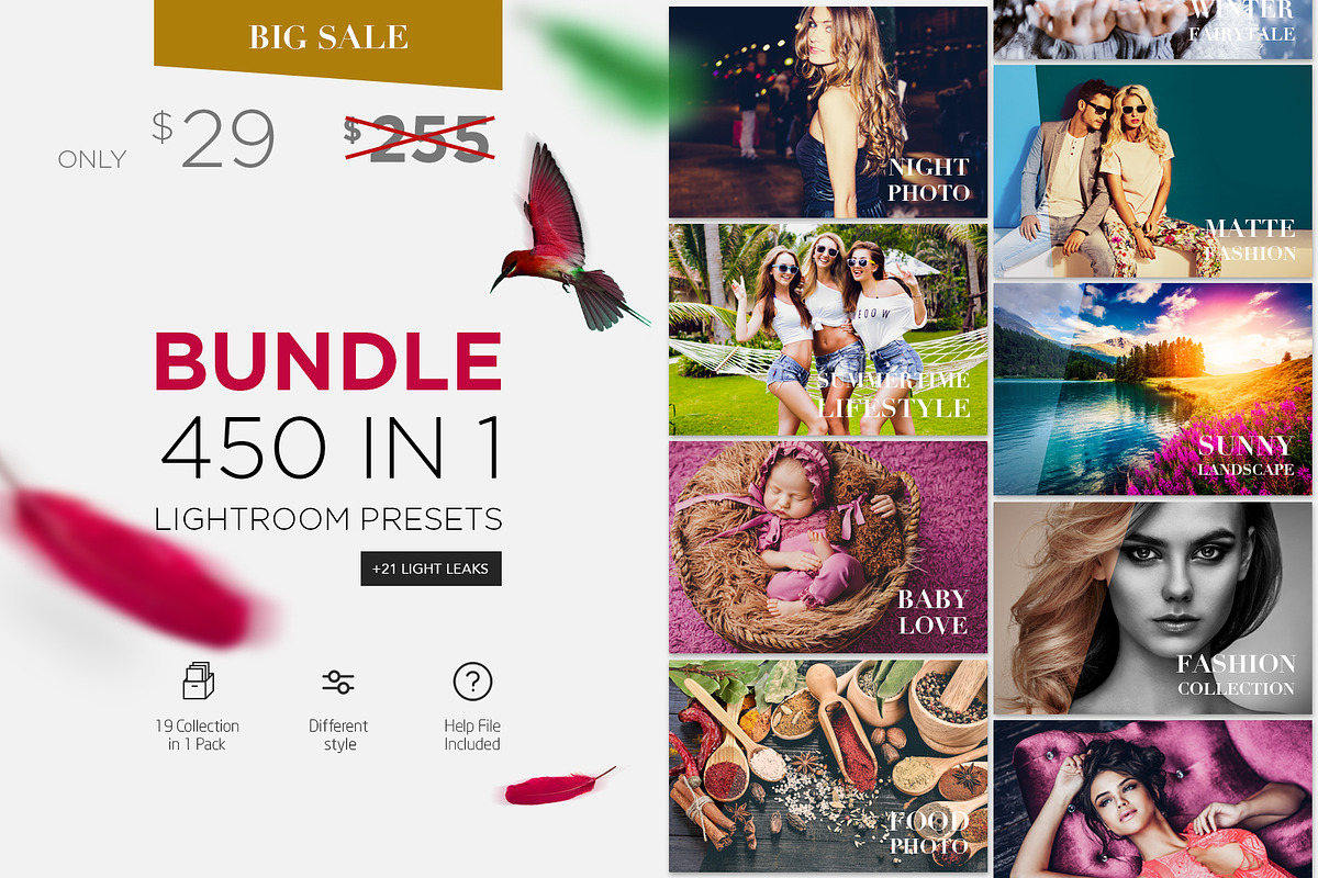 450+ Bundle Lightroom Presets
