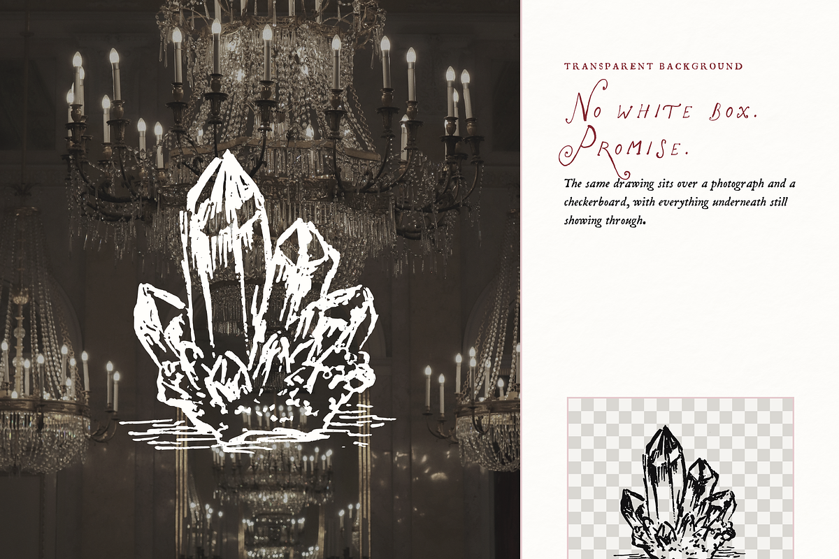 Whimsigoth Aesthetic Clipart Set, an Object Illustration by The October Creative (Photo 10 of 12)
