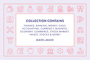 Finance Line Icons, an Outline Icon by Made by Made (Thumbnail 2 of 7)
