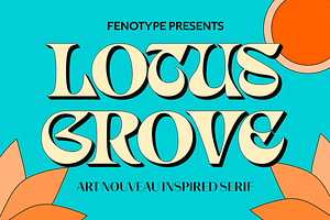 Lotus Grove Art Nouveau Serif