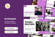 AI & Digital Fintech Google Slides, a Presentation Template by twinstd (Thumbnail 1 of 4)