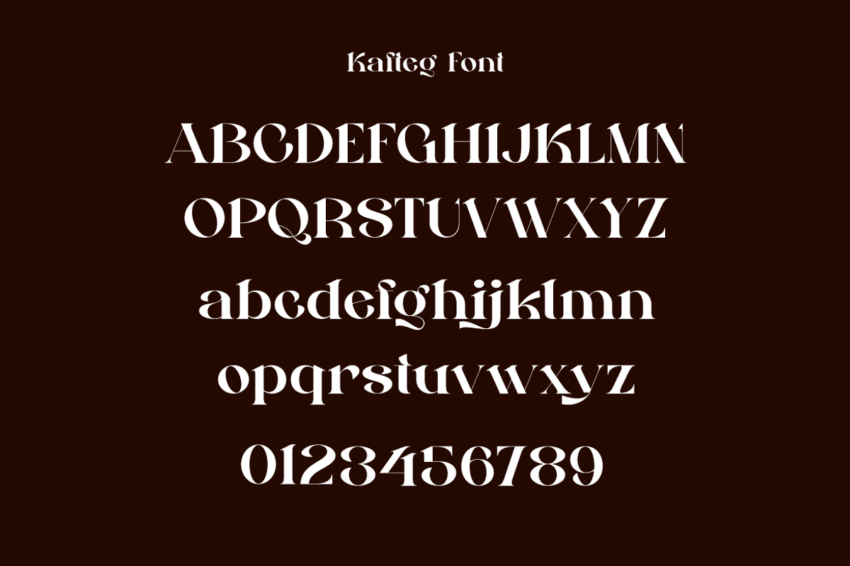 Kafteg - Luxury Coffee Font, a Serif Font by Iqsiart Studio (Photo 11 of 15)