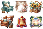 Summer Cottagecore Morning Clipart, an Illustration by Pixels.Craft (Thumbnail 5 of 9)