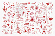 Love Coquette style. Vector clip art, a Decorative Illustration by Tata Pilip (Thumbnail 5 of 23)