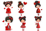 Valentine Girl Clipart, an Illustration by Pixels.Craft (Thumbnail 2 of 5)