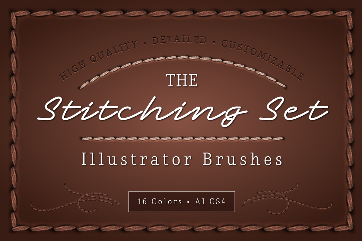 The Stitching Set - AI Brushes, a Brush Add-On by Ornaments of Grace (Photo 1 of 2)