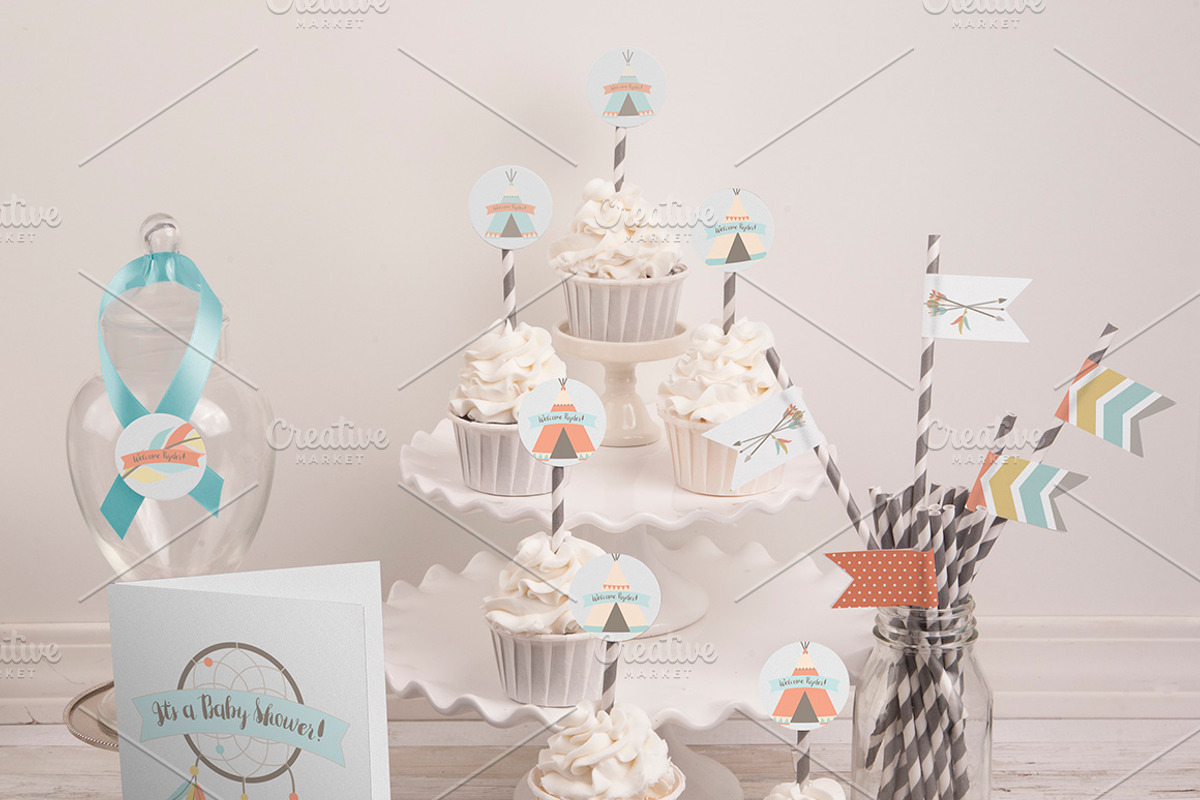 Party Printables Mock-Up!, a Cups & Container Mockup by Snark Heart (Photo 3 of 4)