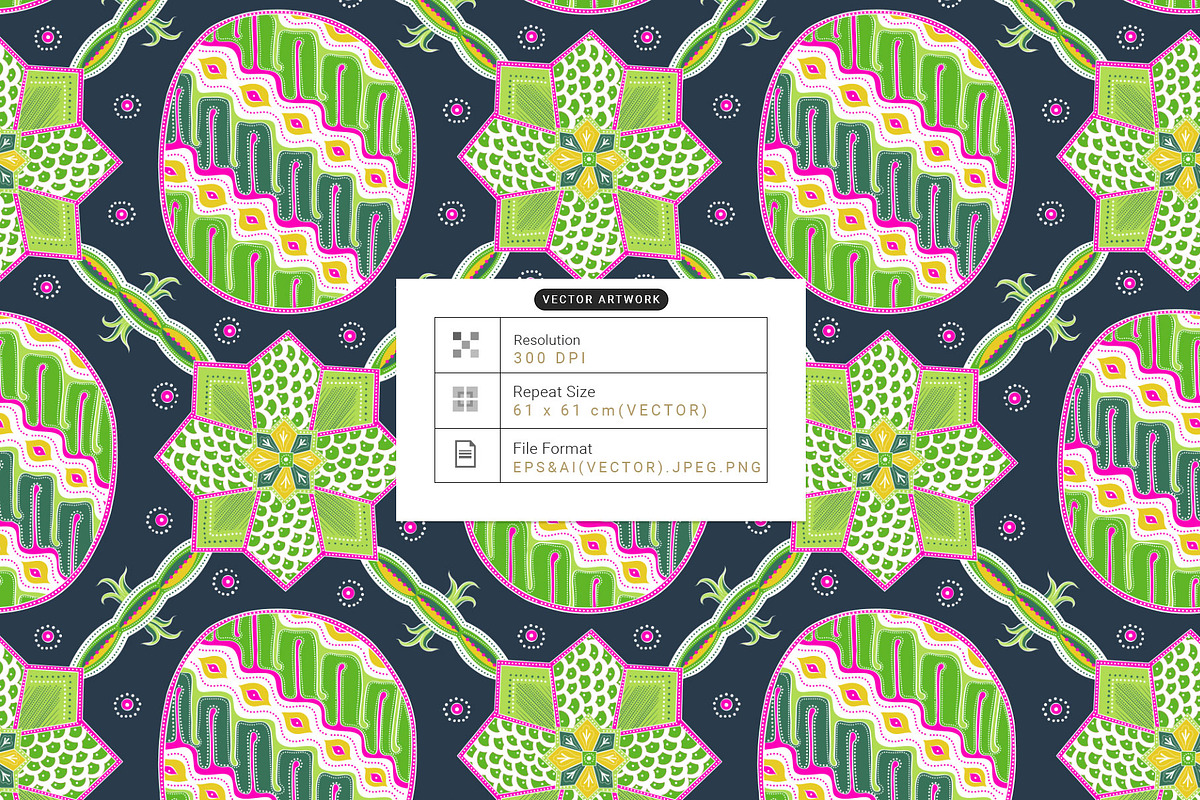 Nusari, Luxury Mod Batik-Vector Art!, a Pattern Graphic by TSTUDIO (Photo 2 of 14)