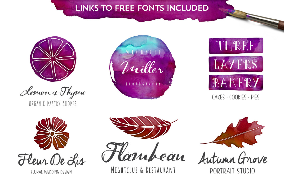 The Watercolor Branding Kit preview 4
