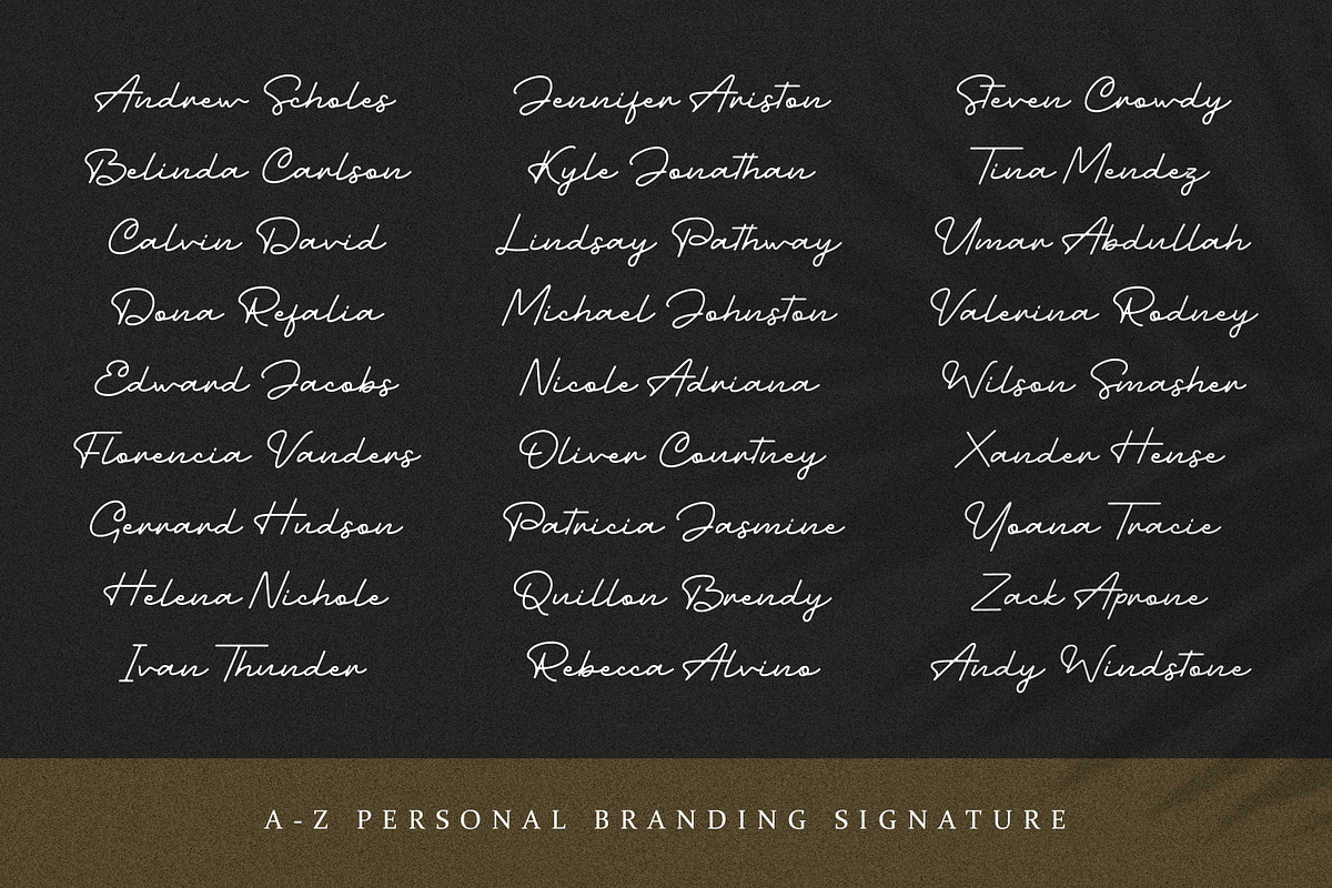 Charlotte Amalie - Stylish Signature, a Script Font by Almarkhatype (Photo 7 of 10)