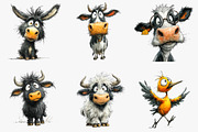 Whimsical Funny Animal Clipart, an Illustration by CreationArt (Thumbnail 5 of 5)