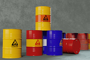 Barrel set, an Environmental 3D Model by mockupzz (Thumbnail 3 of 6)
