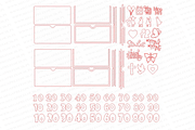 Envelope and money box laser cut svg, a Pattern Graphic by MegaPrezencik (Thumbnail 5 of 8)