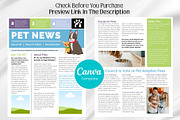 Canva Newsletter Template Pet Care, an Email Template by PixelCraft (Thumbnail 2 of 15)