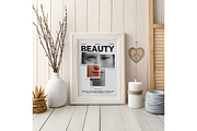 Rustic Boho Frame Mockup with Decor, a Product Mockup by MockupWizard (Thumbnail 5 of 5)