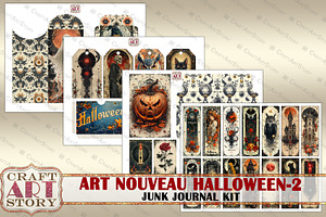 Art Nouveau Halloween-2 Junk Journal