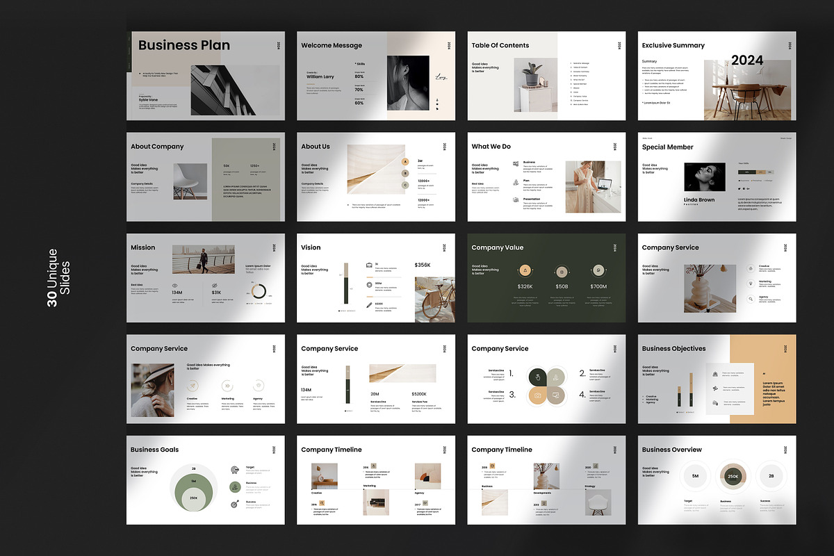 Business Plan Presentation Template, a Presentation Template by slidestock55 (Photo 9 of 10)
