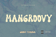MANGROOVY retro vintage groovy type, a Font by WAP (Thumbnail 1 of 6)