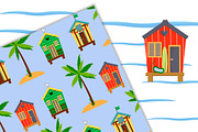 Beach houses set., an Illustration by irina_kutuzova (Thumbnail 6 of 8)