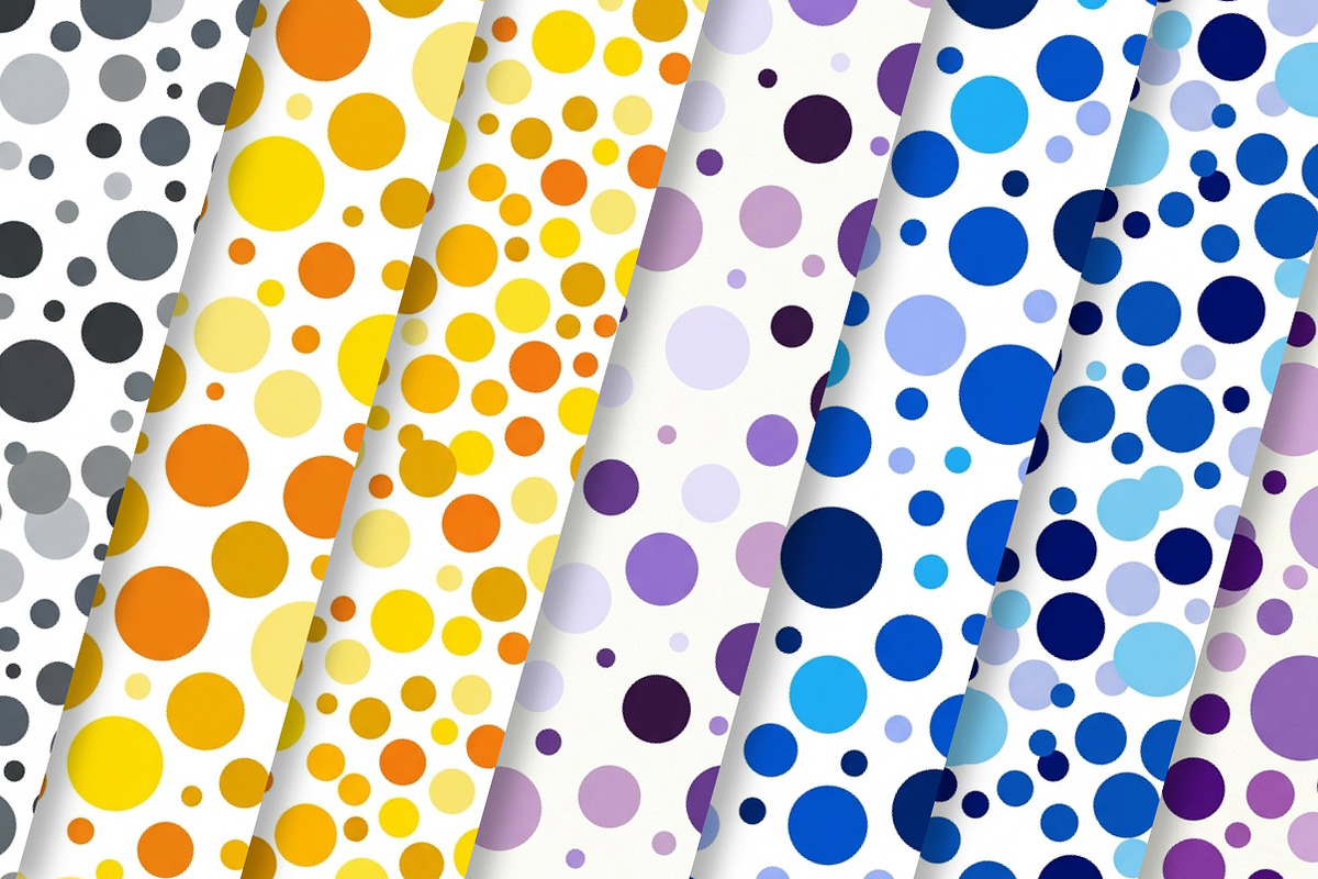 Colorful Dot Digital Paper Pack, a Pattern Graphic by Dream Creation (Photo 2 of 5)