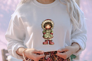 Winter Fashion Little Girl Clipart, an Illustration by designcity5 (Thumbnail 4 of 5)