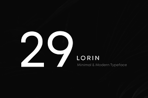 LORIN - Clean Geometric Font Family