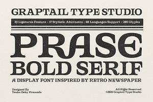 Gts Prase - Bold Serif