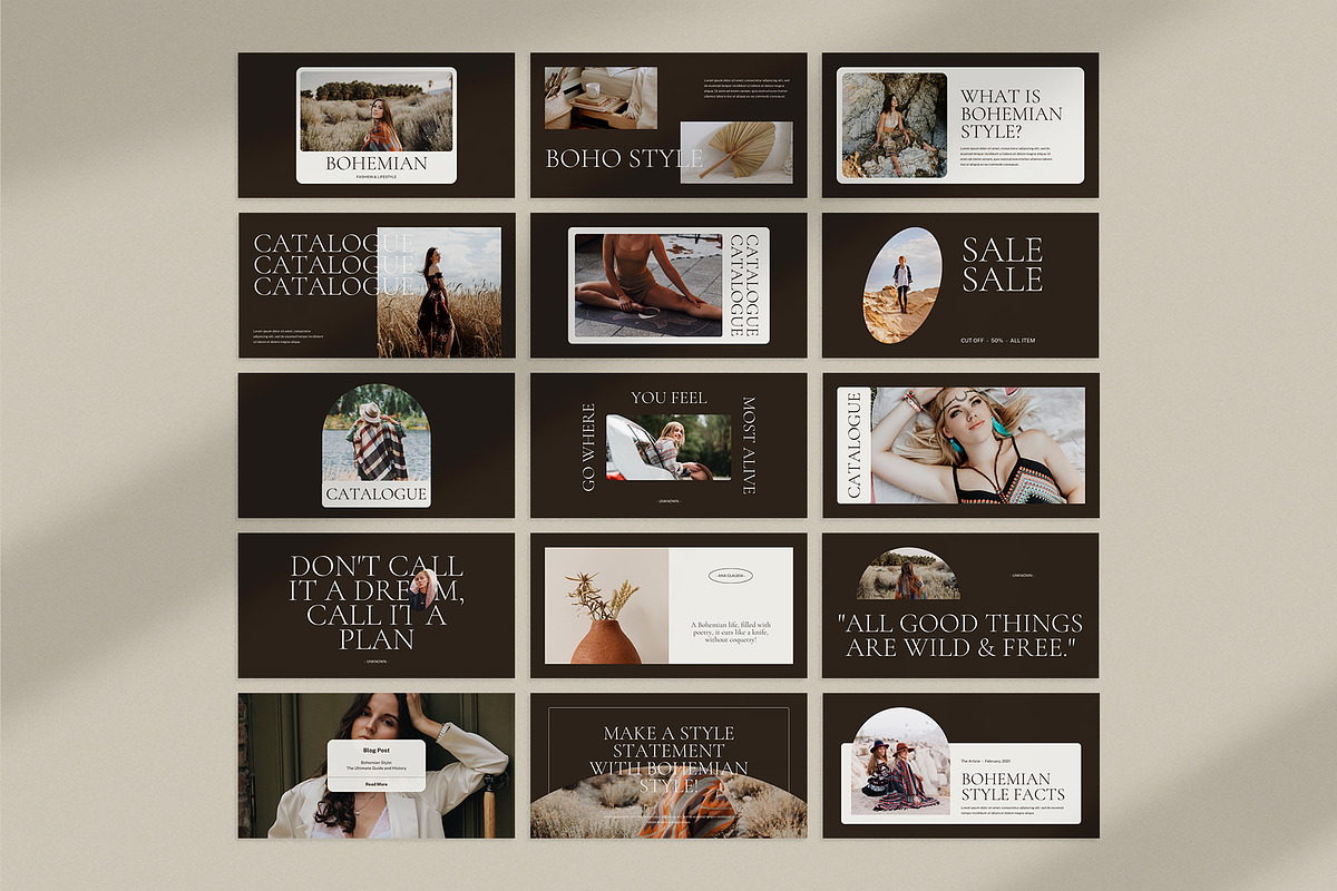 Bohemian Instagram Pack | PS & Canva, a Social Media Template by Visuel Colonie® (Photo 15 of 15)