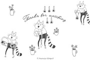Hand-Drawn Cat Doodle Bundle, an Education Illustration by Anastasiya Klempach (Thumbnail 10 of 10)