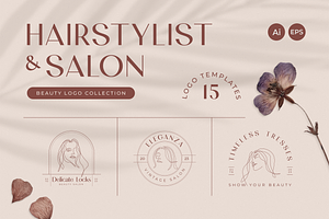 Hairstylist And Salon Beauty Logo