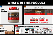 2lb Whey Protein Jar Mockup C3-Pro, a Packaging Mockup by Design Warlord (Thumbnail 15 of 17)