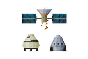 Gps Satellite And Space Vehicles