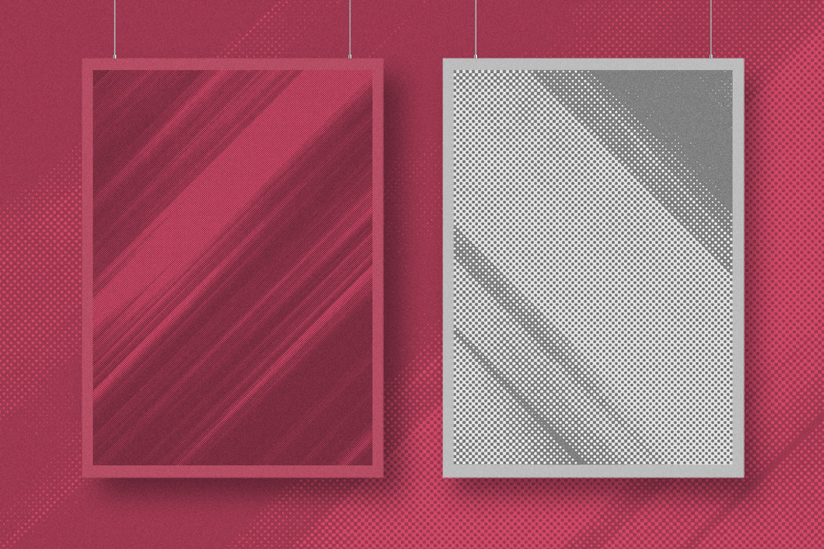 Stripe Halftone Texture Backgrounds, a Texture Graphic by BIBIART (Photo 3 of 4)