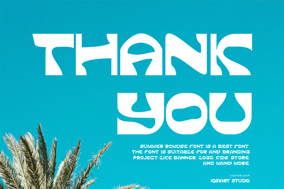Summer Romuse Font, a Sans Serif Font by Iqsiart Studio (Photo 7 of 7)