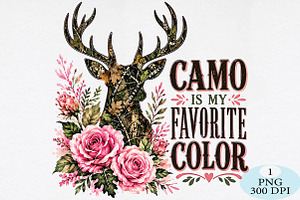 Camo Is My Favorite Color PNG, a Seasonal Illustration by Daily.Designs