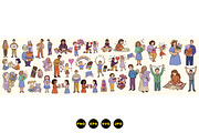 Valentines Day People Clipart Set, an Illustration by designvectx (Thumbnail 3 of 3)