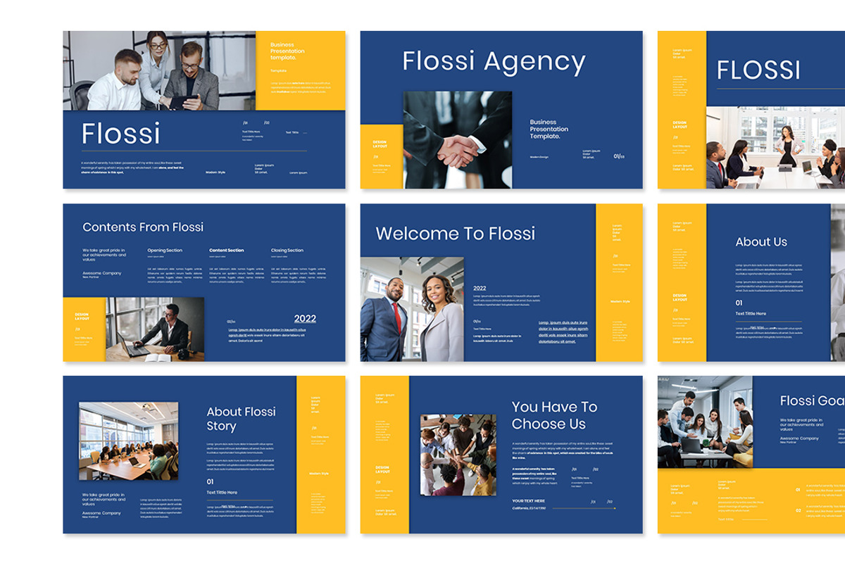 Flossi Busines Presentation Template, a Presentation Template by Analogous Temp (Photo 2 of 5)