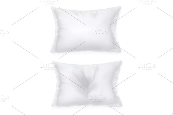 White Pillow Vector Icon
