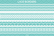 10 Lace Borders Clip Art IV, a Decorative Illustration by AzmariDigitals (Thumbnail 1 of 2)
