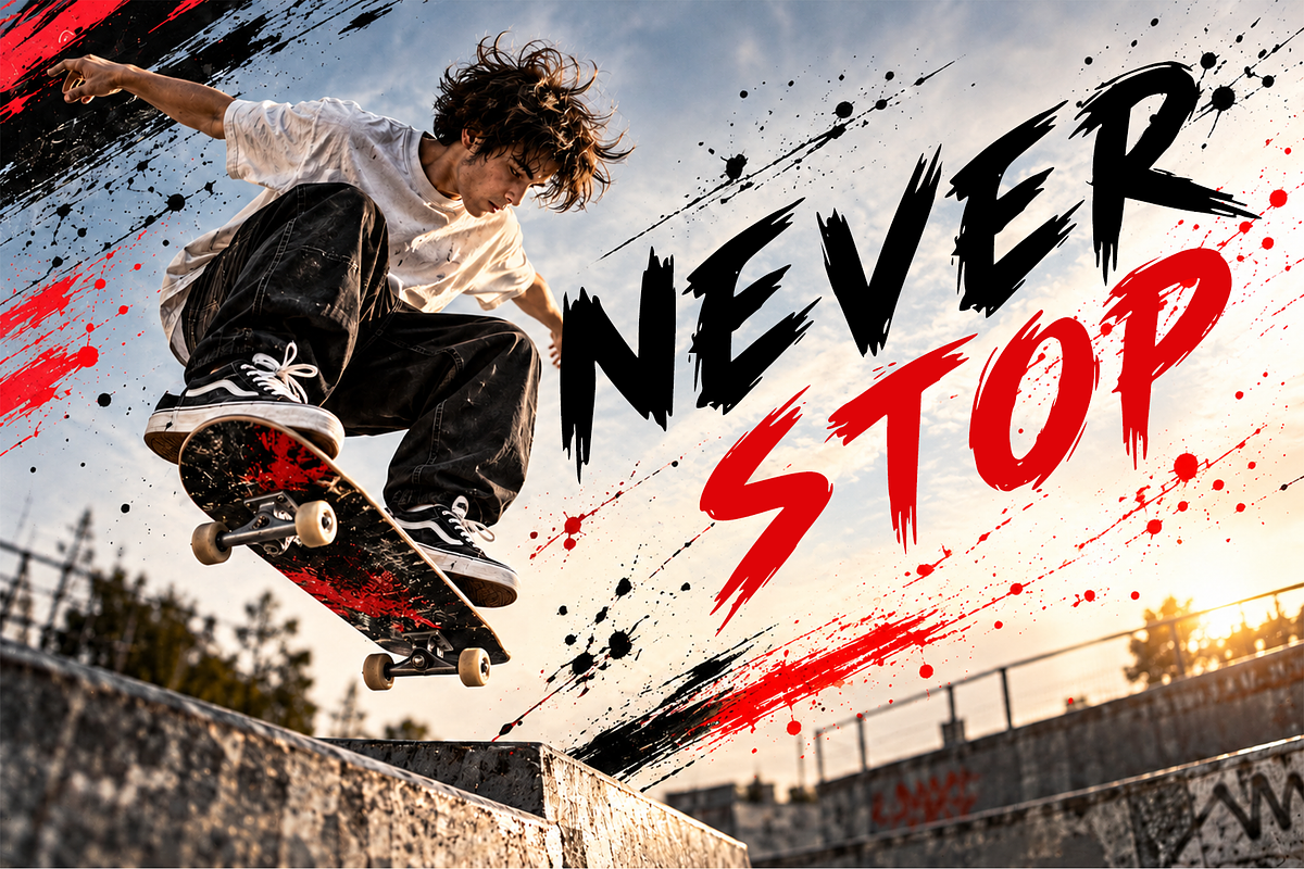 WICKED MOTION – Bold Brush Font, a Handwritten Font by cocodesign (Photo 2 of 9)